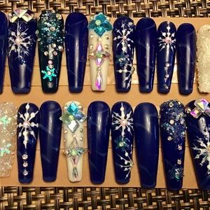 XXlong snowflakes gel box
